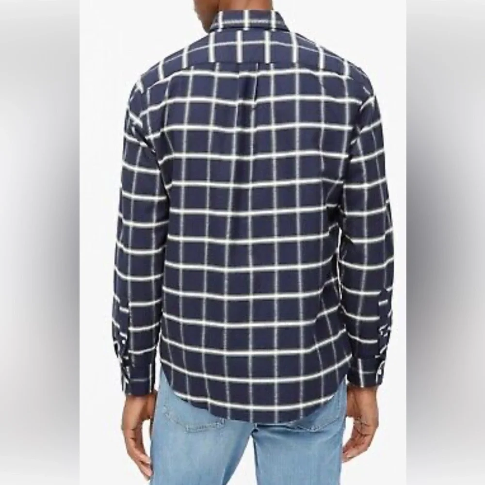 J. Crew Black Checkered Men's Shirt. XL